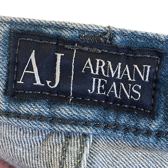 Giorgio Armani Jeans Cropped High-Rise J21 Regular Fit Size US 33 Premium AJ GA - Picture 13 of 16